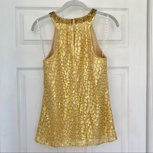 Lilly Pulitzer Tops - Lilly Pulitzer Beaded Gold Halter Top Lilly Pulitzer Tops - Lilly Pulitzer Beaded Gold Halter Top